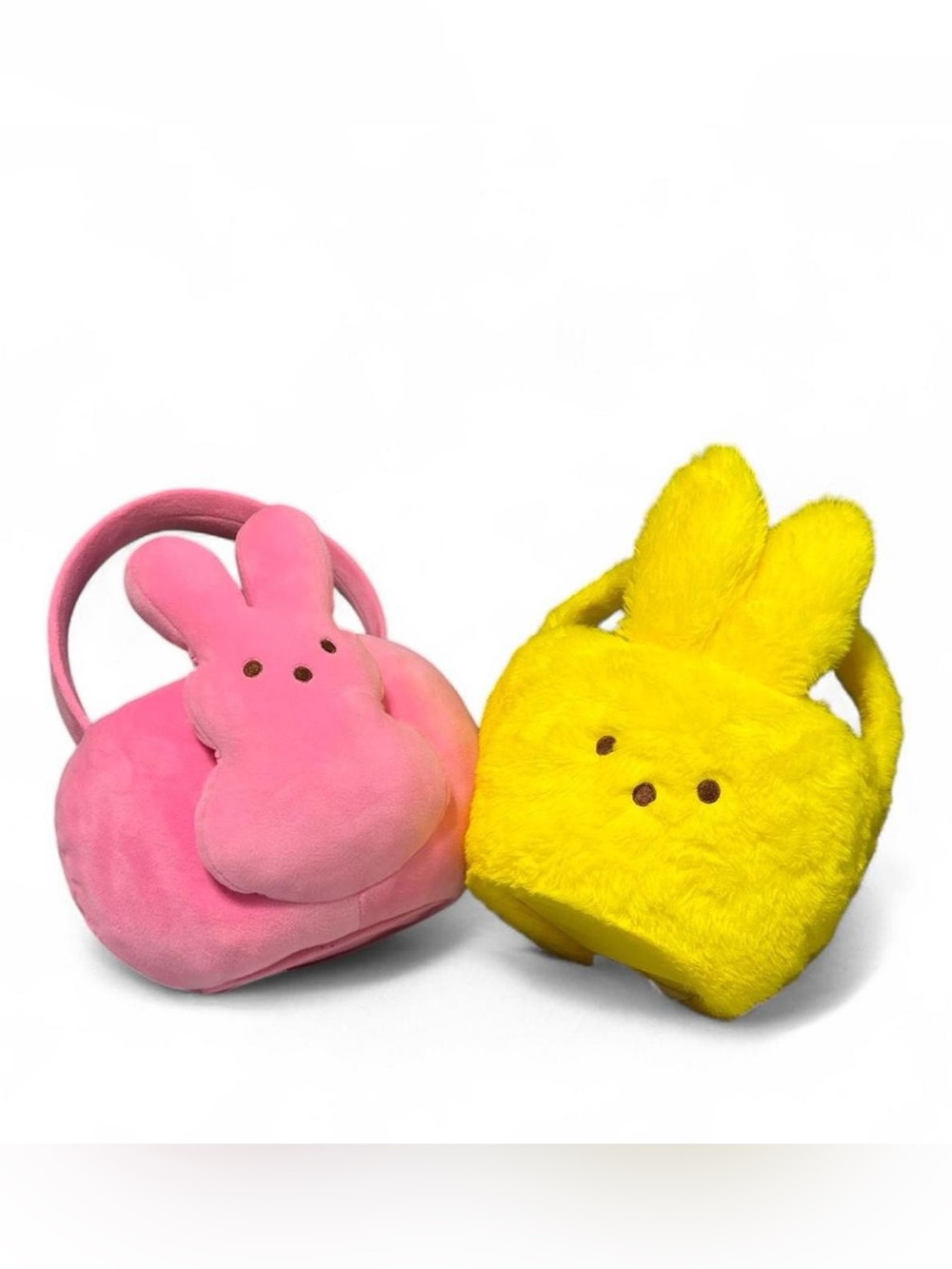 Peep’s brand plush basket bundle-yellow and pink